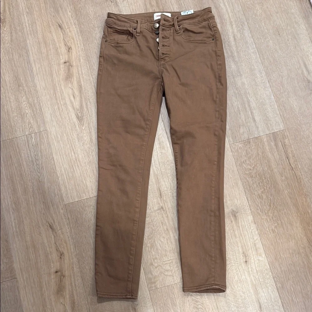 Driftwood Women's Skinny Jeans button fly - Brown - Picture 1 of 4